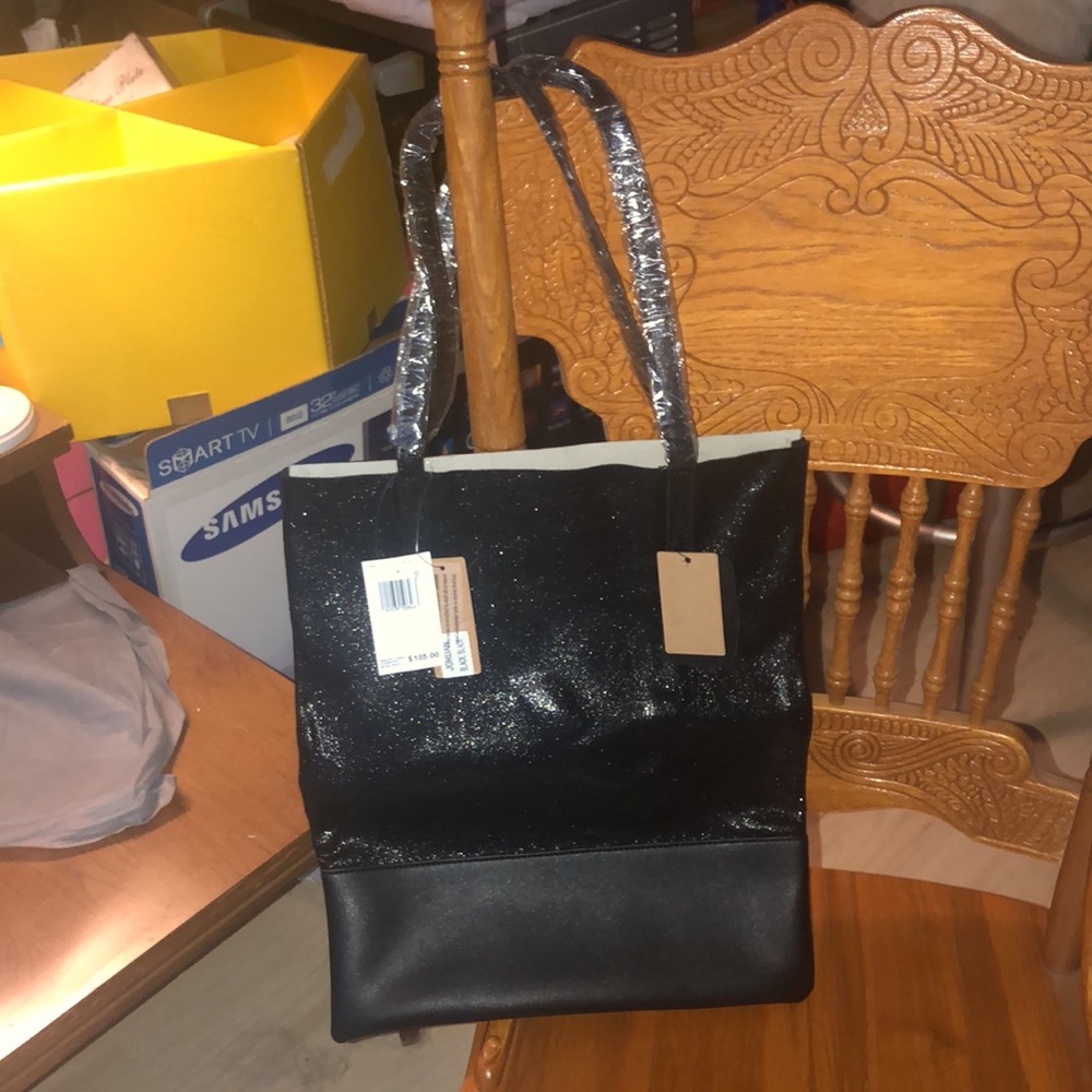 7chi  black tote leather and BNWTags!!